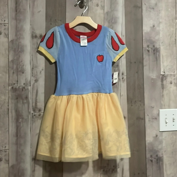 Disney Princess Girls Toddler Cosplay Dress Snow White Yellow size small NEW - Picture 4 of 9